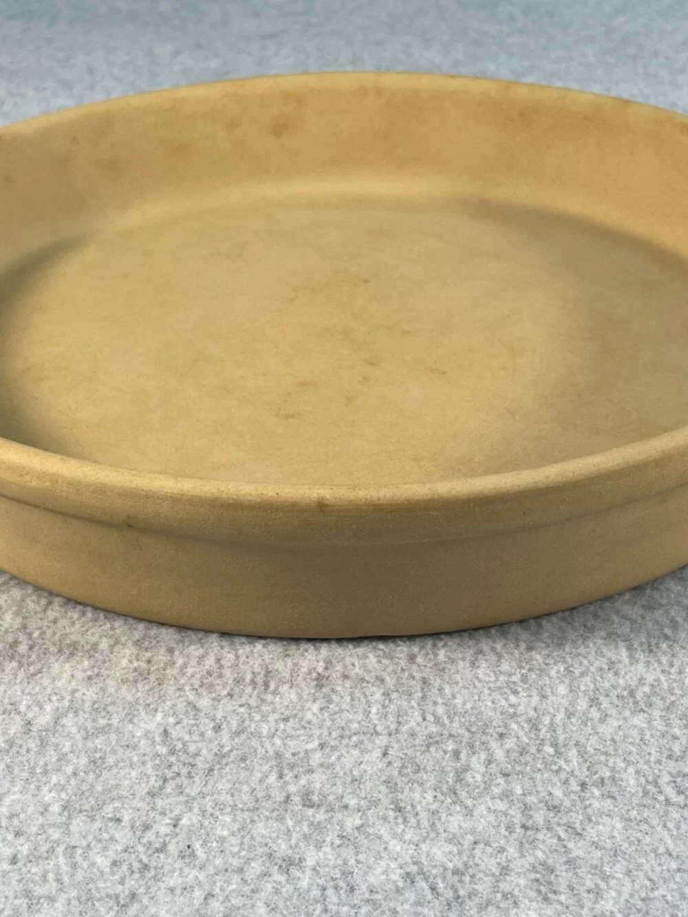 Pampered Chef Deep Dish Baker Round Stoneware Baking Family Heritage #1390 10 in